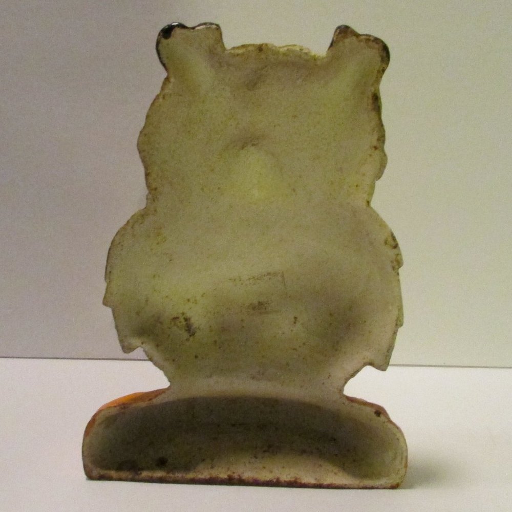 vtg cast iron owl door stopper Halloween nature adirondack cabin cottagecore - Picture 6 of 12